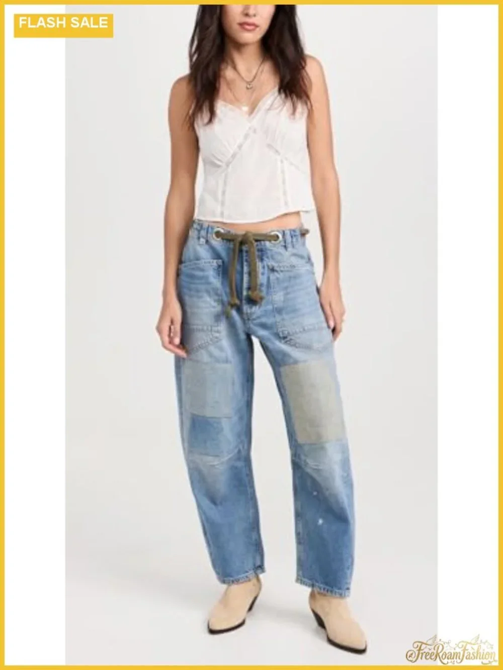 Free People Moxie Low Slung Pull-On Barrel